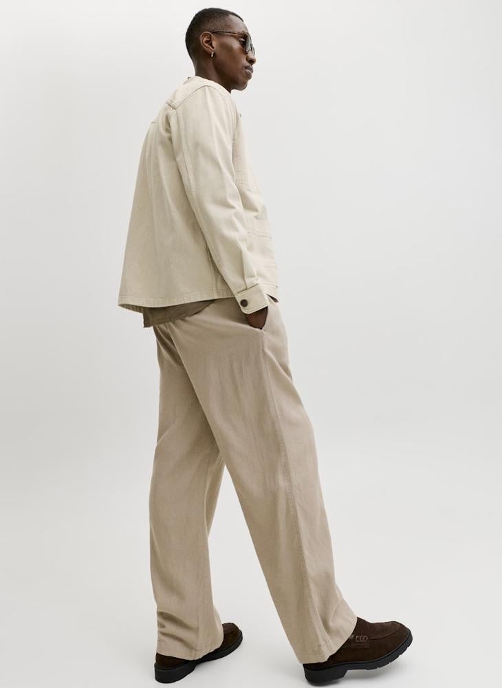 JACK & JONES Bill Andros Linen Blend Jogger Pants - Image 3